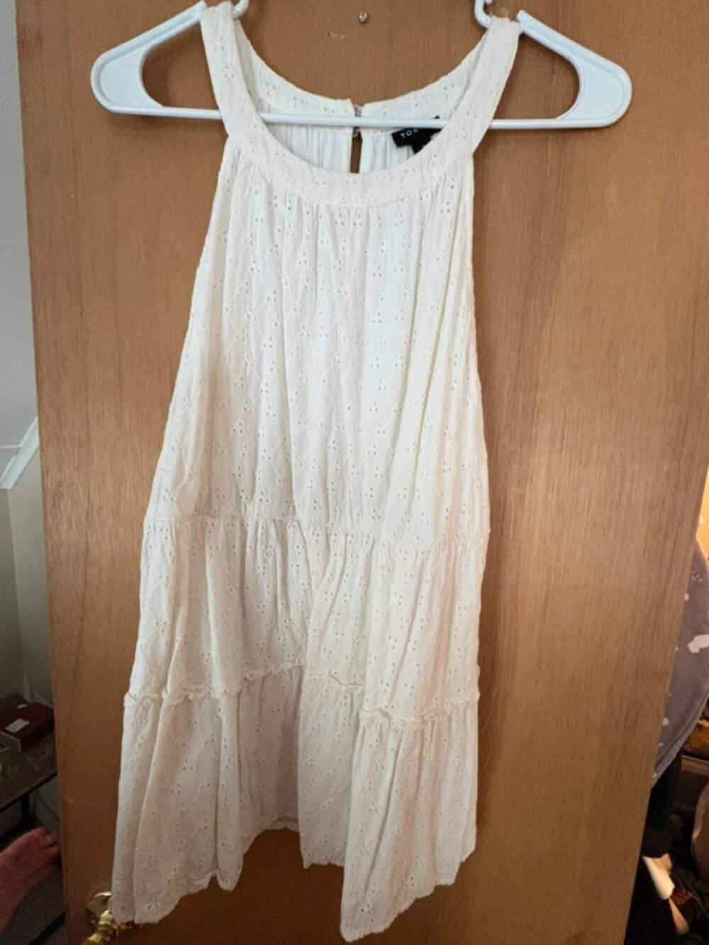 Torrid Ivory Eyelet Sleeveless Babydoll Top Size 0